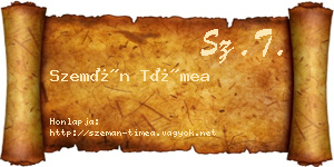 Szemán Tímea névjegykártya