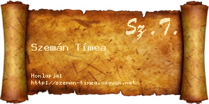 Szemán Tímea névjegykártya